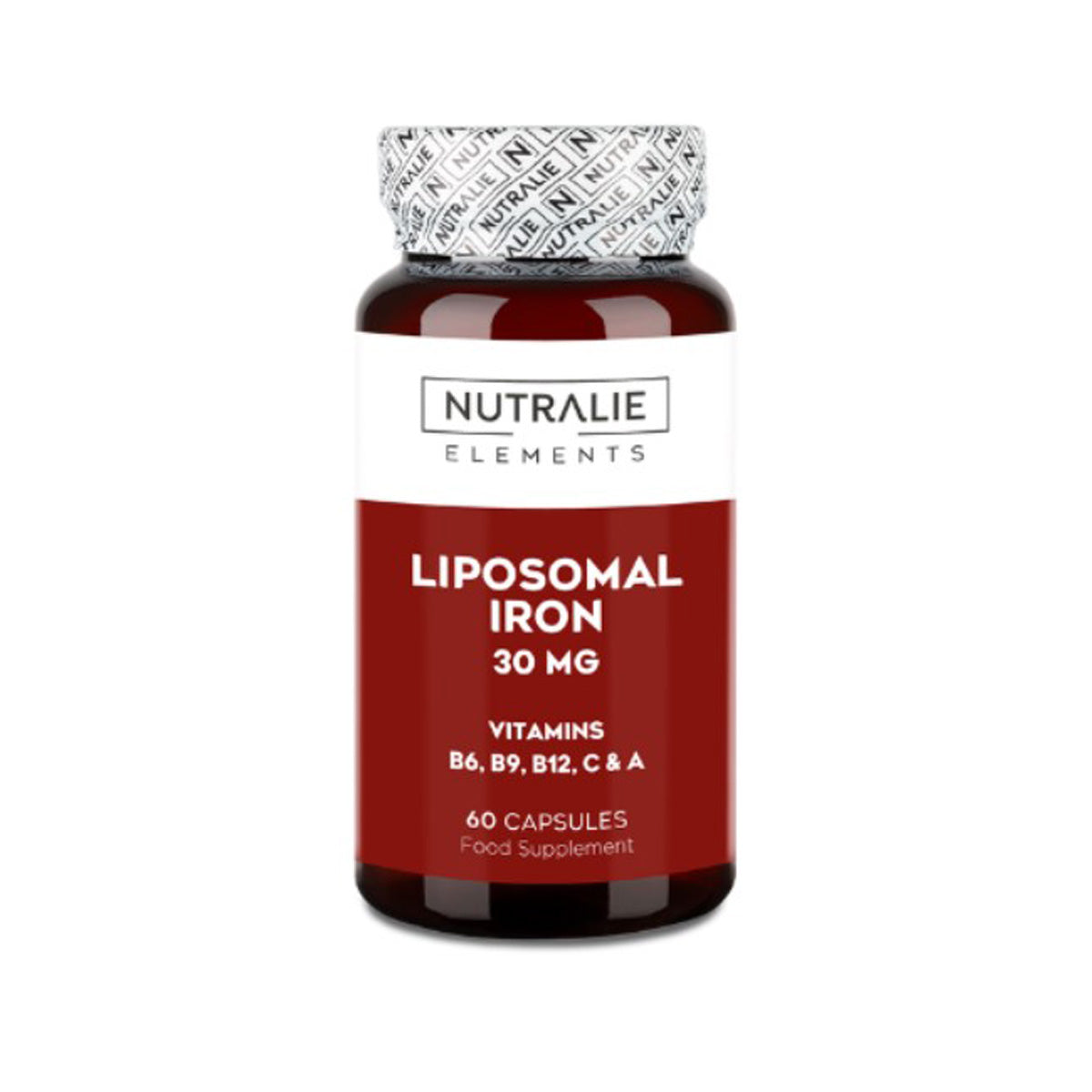 Liposomales Eisen 30 mg + B6 + B12 Müdigkeit, Nutralie, 60 Kapseln