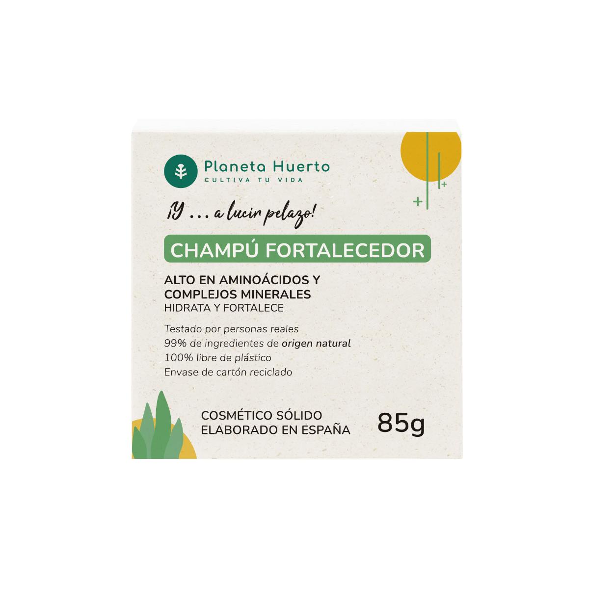 Festes Stärkungsshampoo mit Aminosäuren Planeta Huerto 85 g