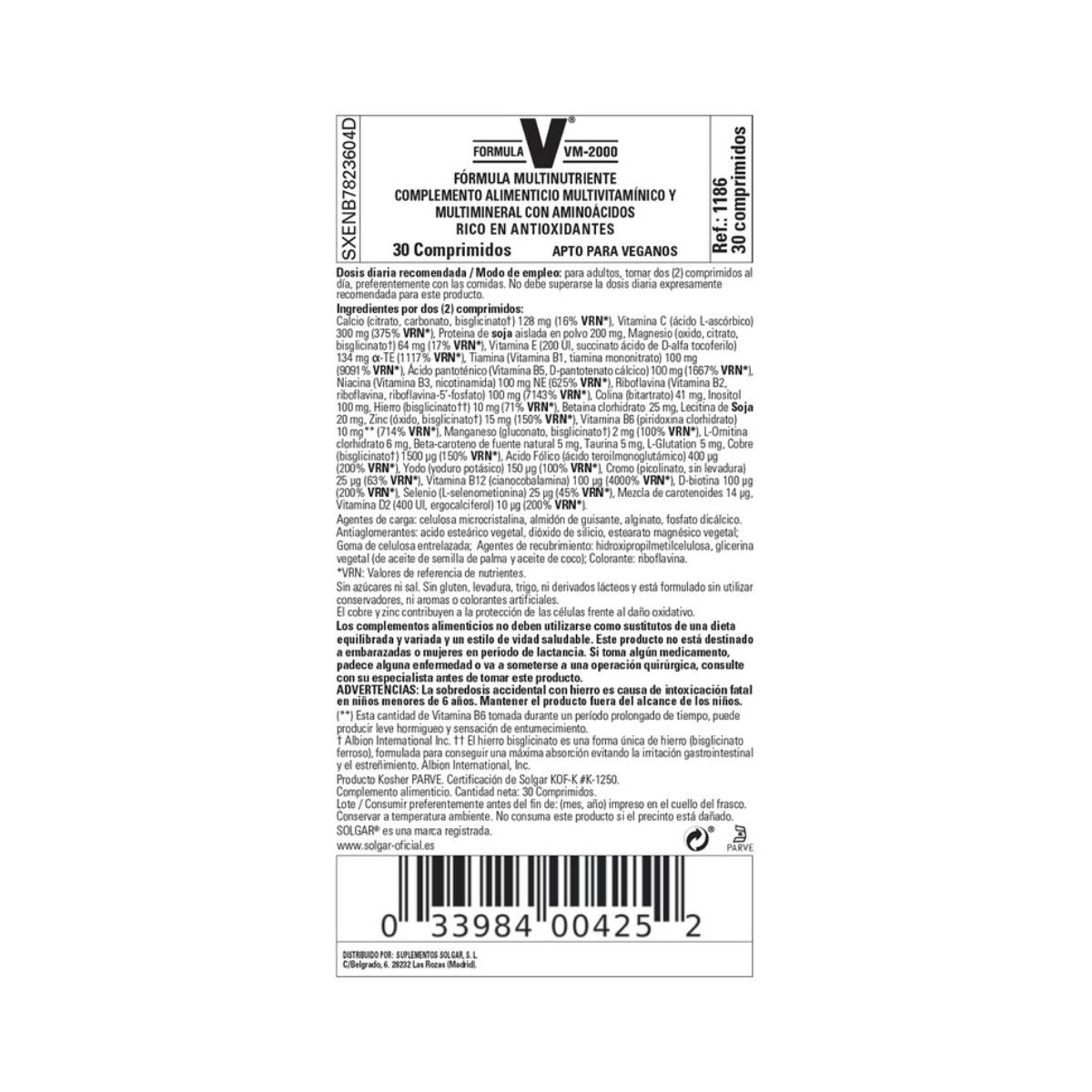 VM-2000 Formula 60 tablets