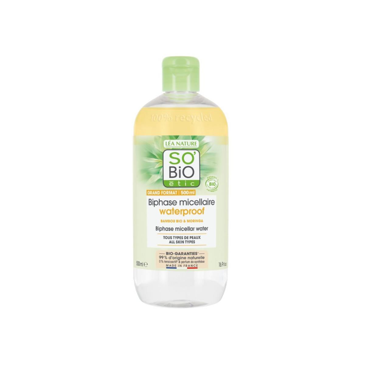 Acqua micellare bifasica pur bamboo So'Bio étic 500 ml