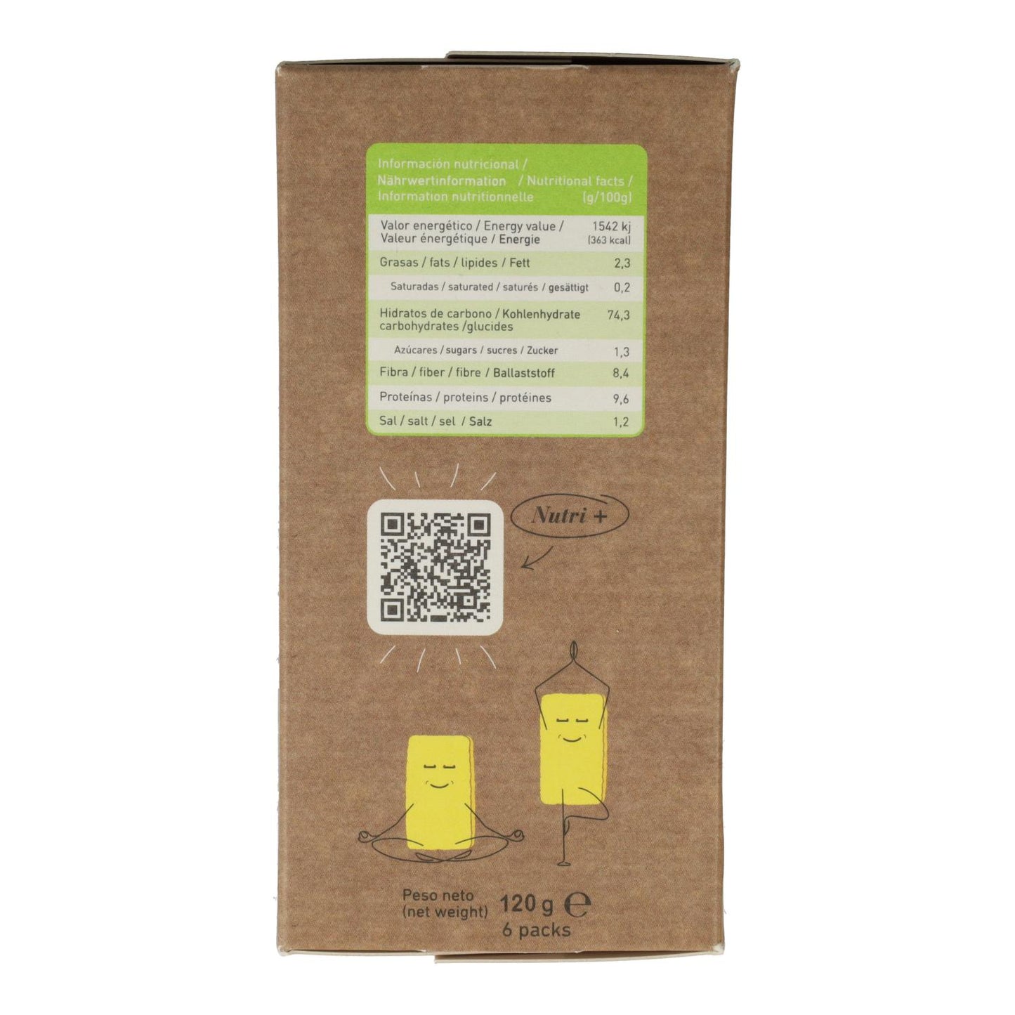 Glutenvrije biologische boekweit- en quinoacrackers Zealia 120 g