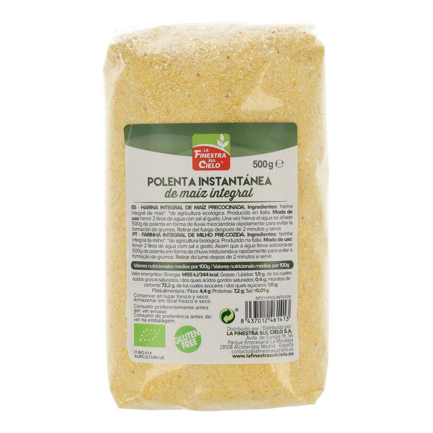 Instant volkorenpolenta La Finestra Sul Cielo 500 g