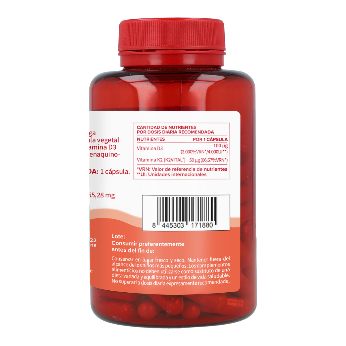 Vitamin D3 & K2 (Mk7) Planeta Huerto 90 Kapseln