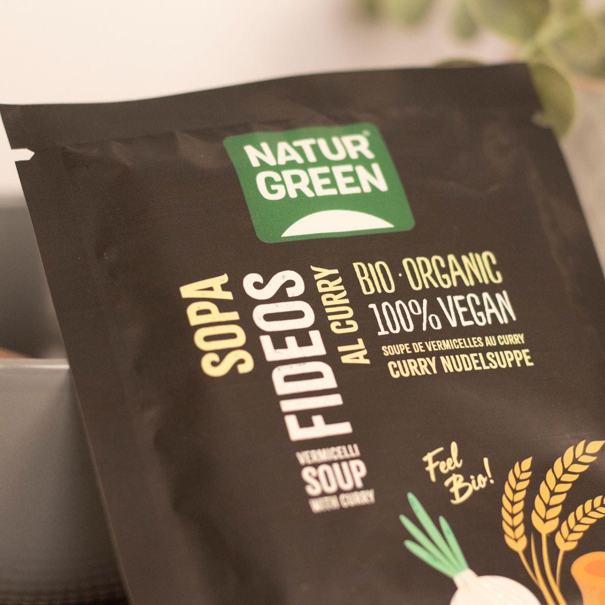 Zupa z makaronem i curry Naturgreen, 40 g