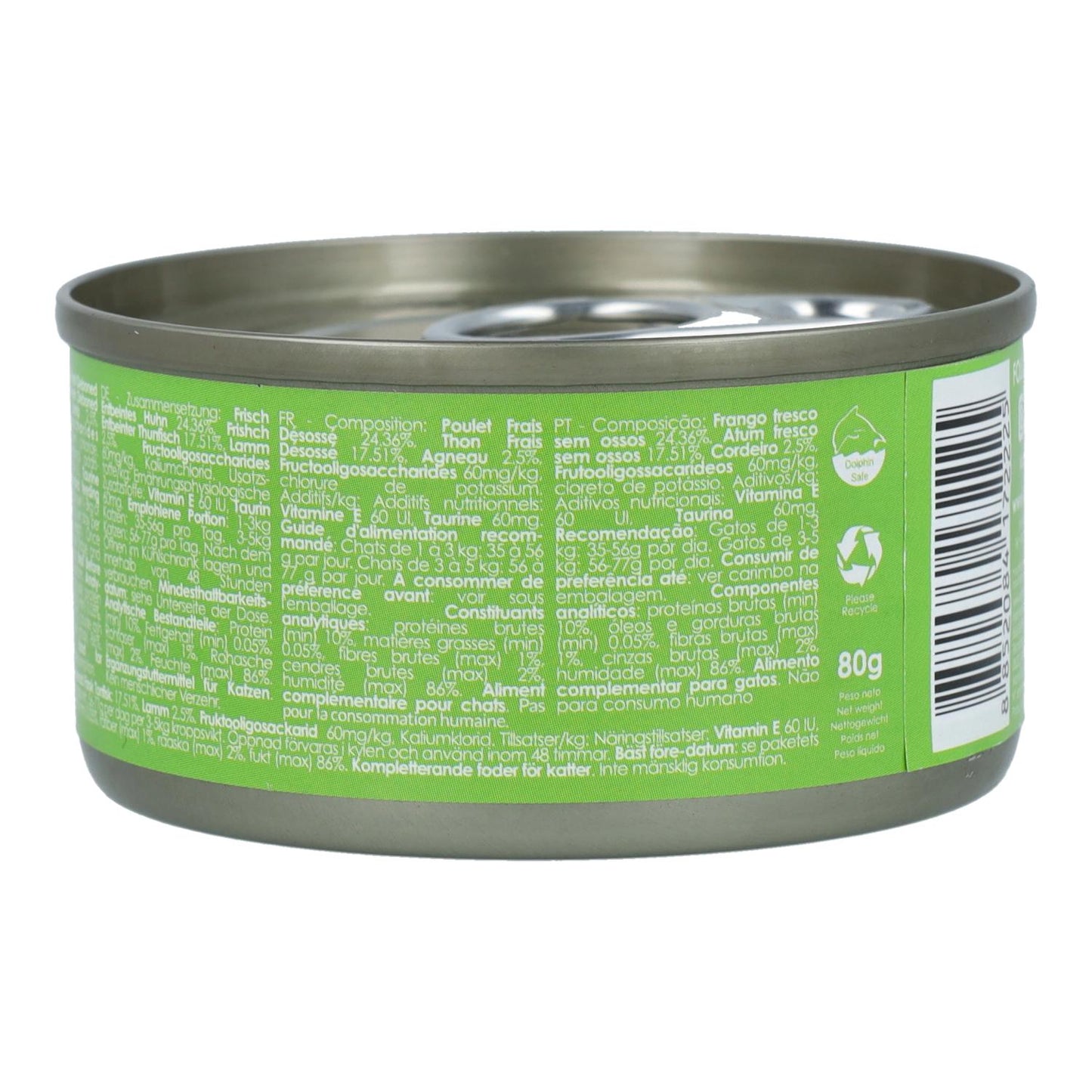 Kit Cat Tuna Toppers - Chicken & Lamb 80 g Wet cat food in jelly