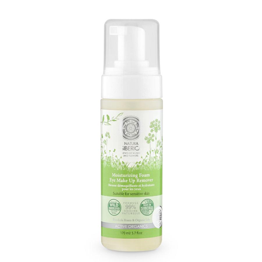 Mousse démaquillante pour peaux sensibles et contour des yeux Natura Sibérica, 150 ml