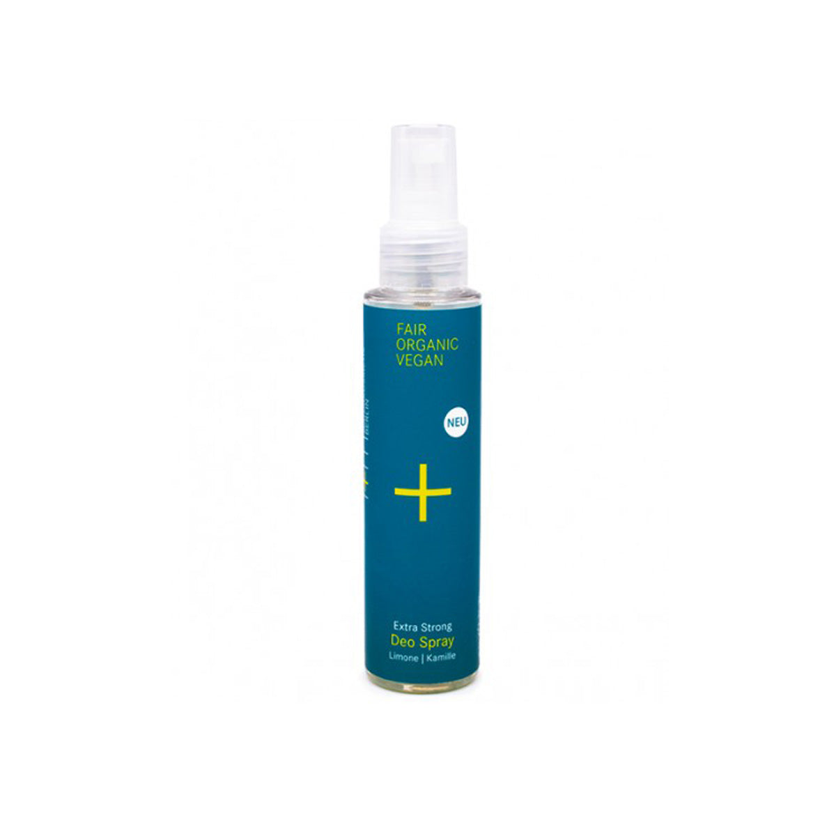 Extra sterke deodorant in spray. 100 ml. Gerecycled en recyclebaar plastic.