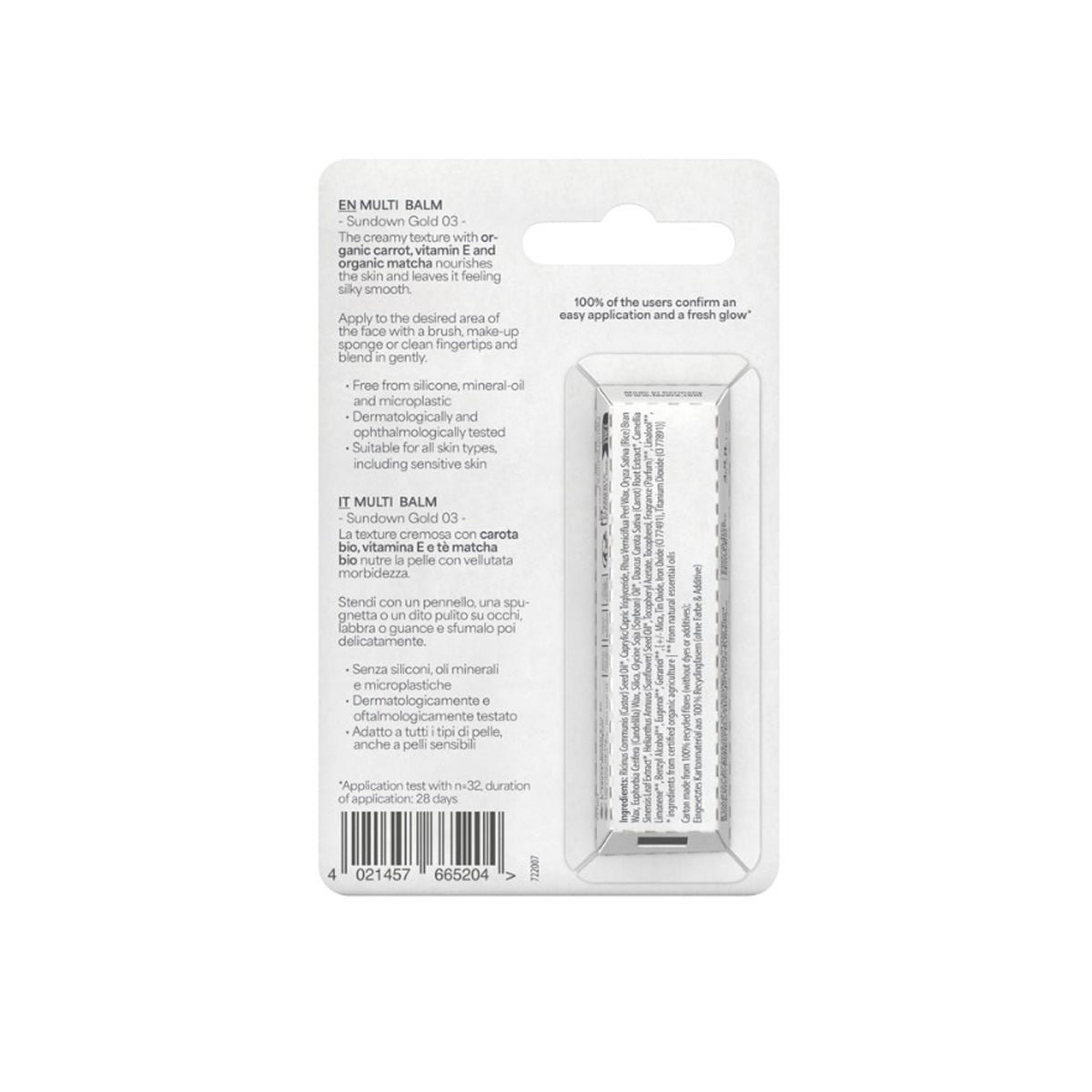 Multifunctionele balsem Blister 03 Sundown Gold Lavera LAVERA, 4,9 g