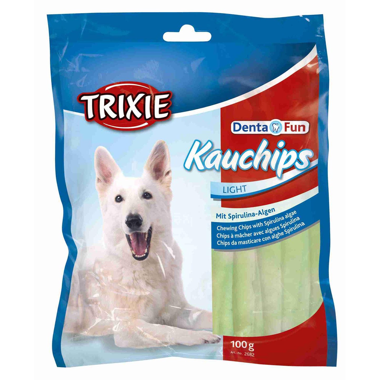 Trixie Chipsy do żucia ze spiruliną Denta Fun Light Trixie 100 g