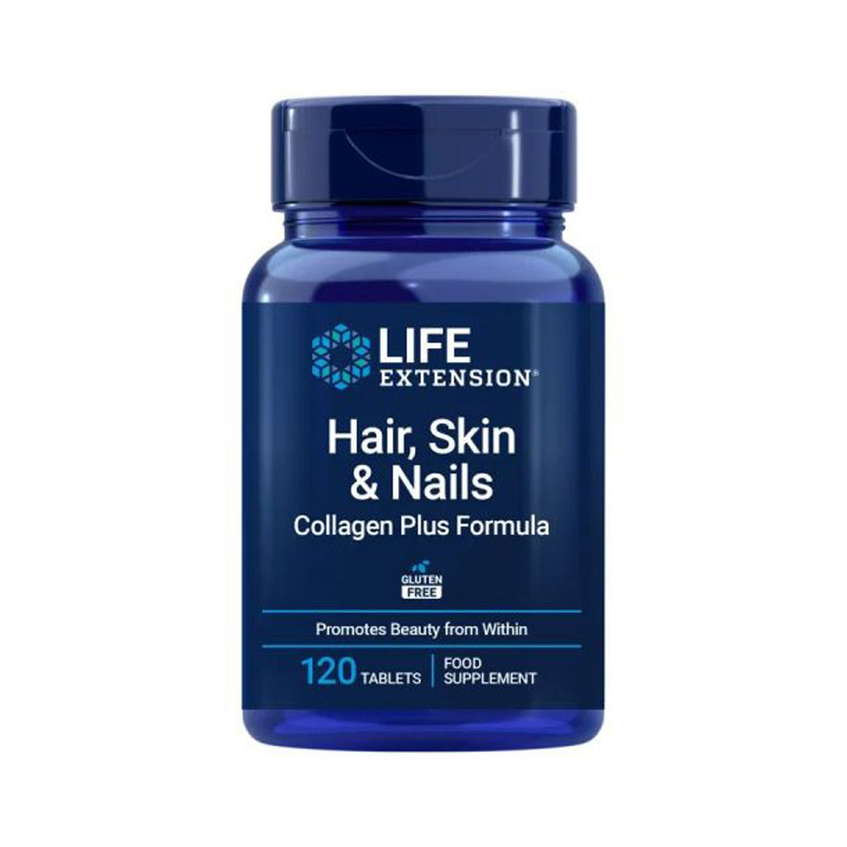 Hair Skin & Nails Collagen Plus Formula, Life Extension 120 tablets