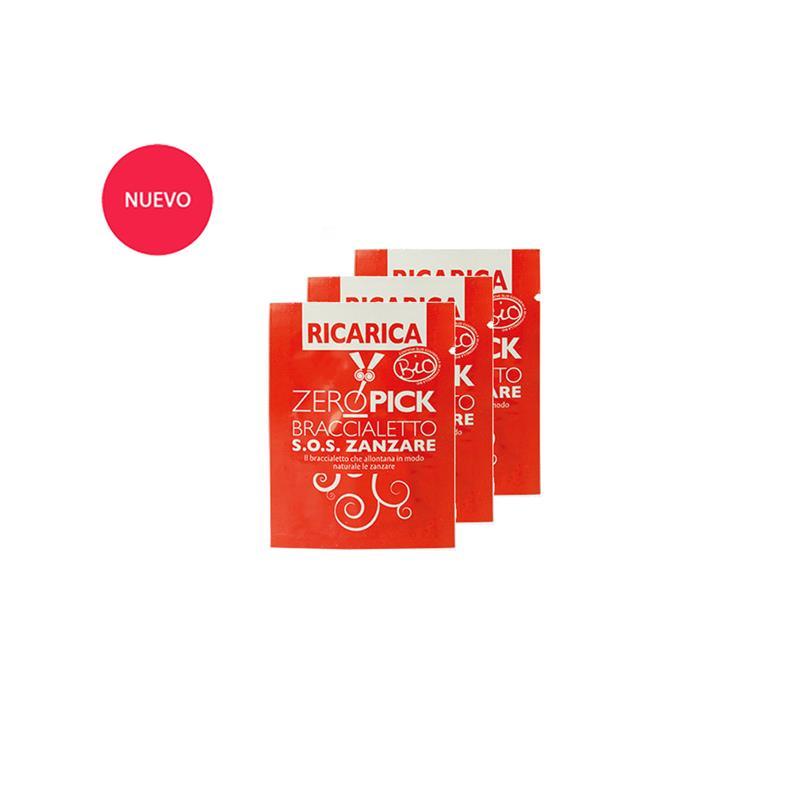 Set van 3 navulplaatjes voor Zeropick-muggenarmbanden