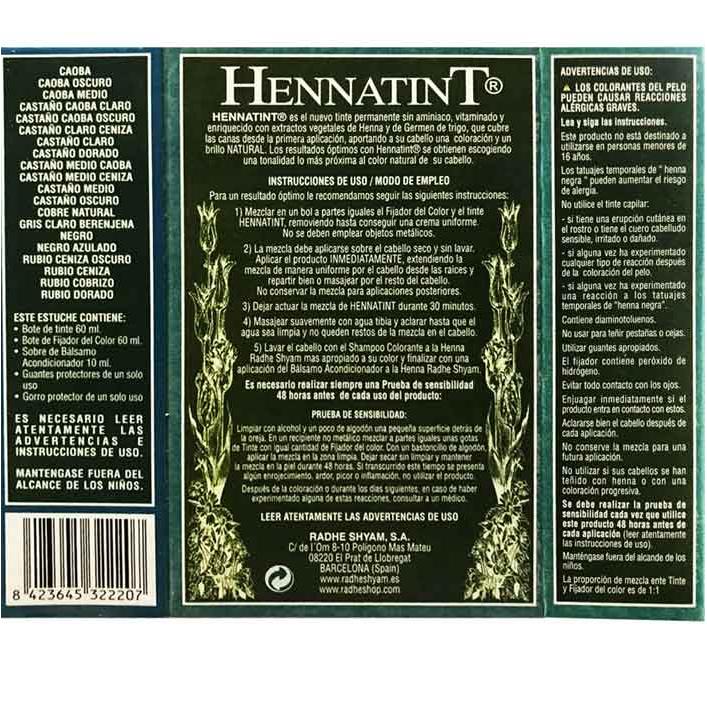 Hennatint Light Grey Aubergine 120 ml Radhe