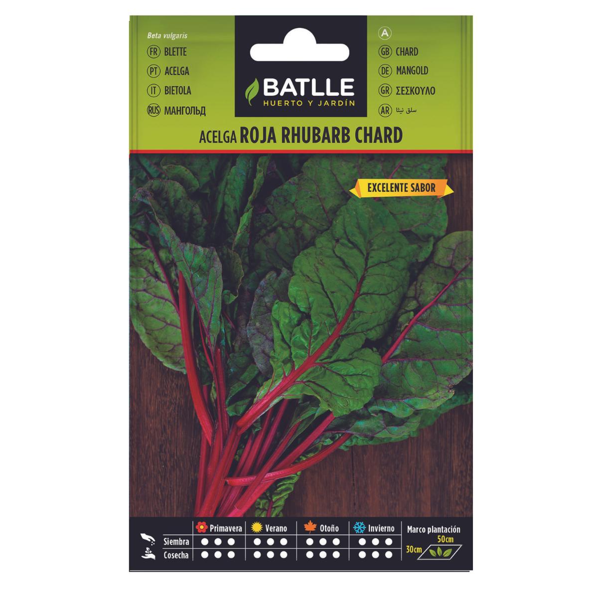 Semi di bietola rossa Rhubarb Chard Batlle