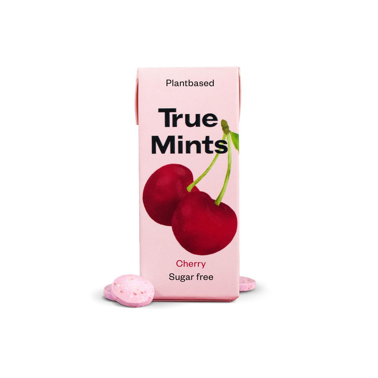 True Gum plastic-free cherry sweets 13g