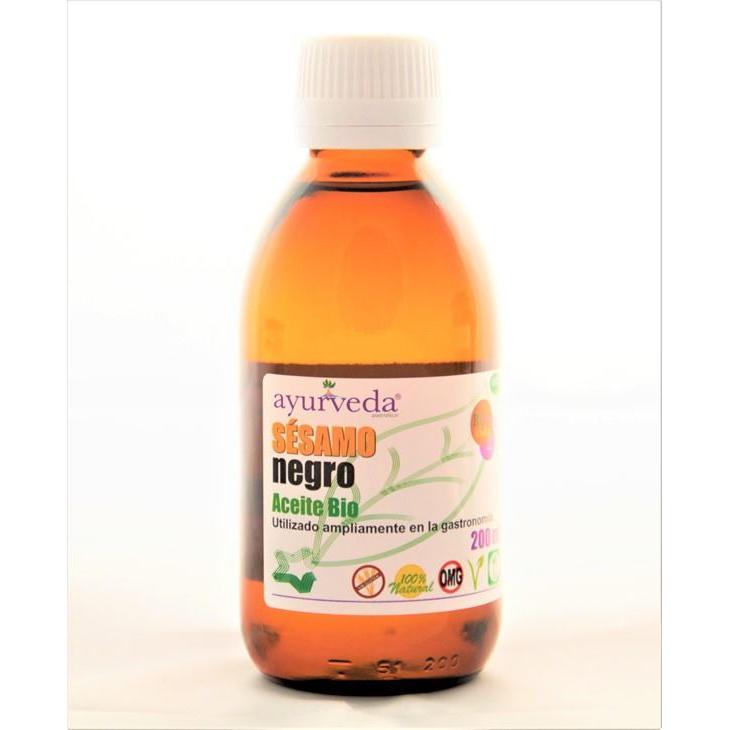 Biologische zwarte sesamolie Ayurveda 200 ml