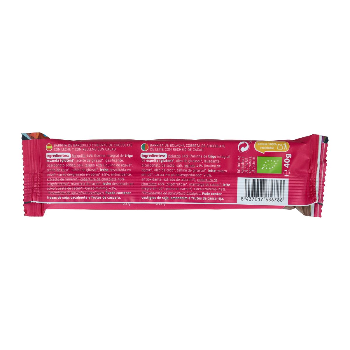 Wafeltje met chocoladelaagje ECO Smileat 40 g