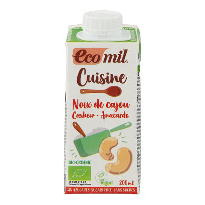 Wegański krem z orzechów nerkowca bez cukru Bio Cuisine Ecomil 200 ml