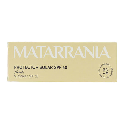 Pack of 2x Matarrania Organic Fluid Sunscreen SPF 30 100 ml