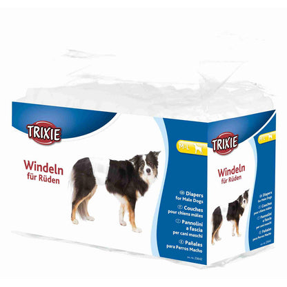 Trixie 12 Hundewindeln für Rüden M-L 46-60 cm