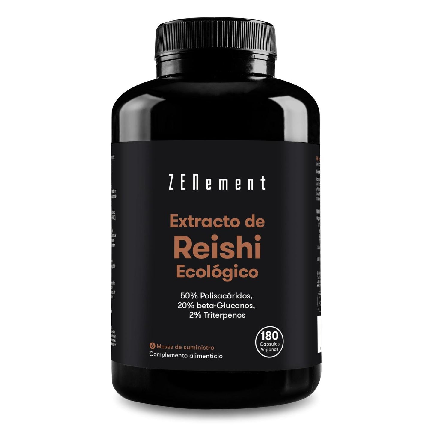 Extrait de reishi bio 12 000 mg Zenement, 180 comprimés