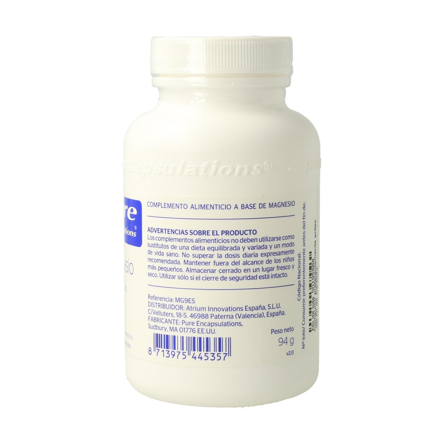 Magnesium 90 capsules Pure Encapsulations
