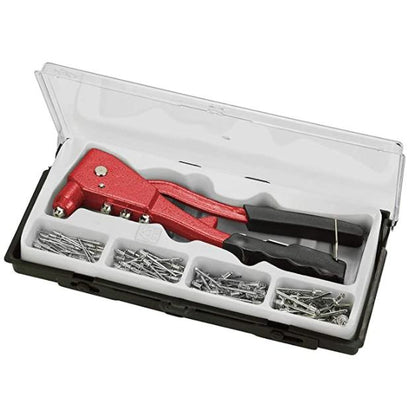 Juego de remachadoras con 100 remaches, KX