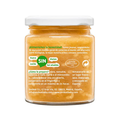 Lot de 12 petits pots de riz à la dinde et aux légumes bio CA CHI TOS Smileat, 230 g