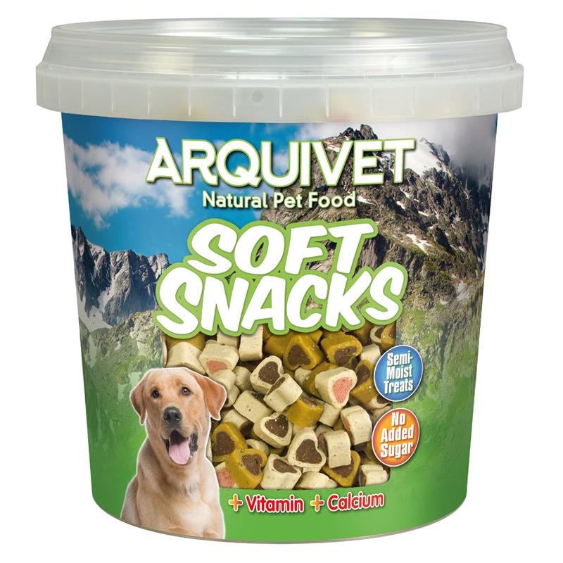 Arquivet Soft Snacks Hartjesmix 800 g Natuurlijke snack voor honden