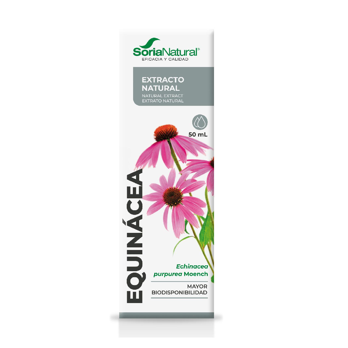 Pakket 2X Echinacea-extract Soria Natural, 50 ml