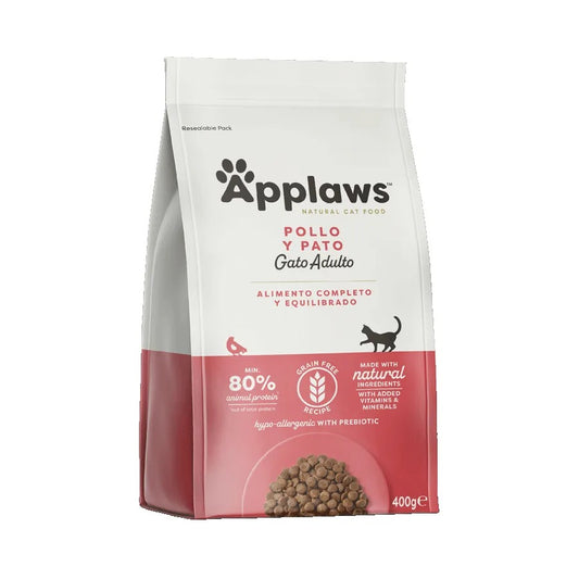 Applaws Cat Dry Adulto Pollo e Anatra 400 g Mangime naturale per gatti senza cereali
