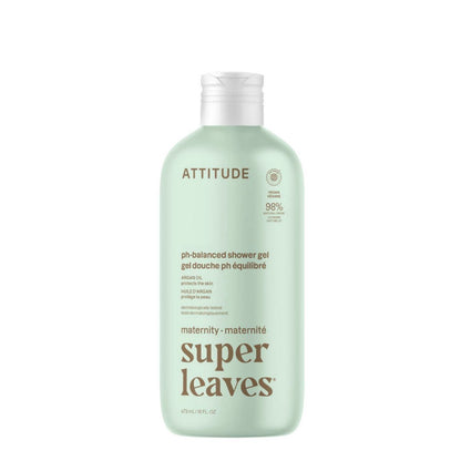 Super leaves maternity Naturalny żel do ciała - Argan, Attitude, 473 ml