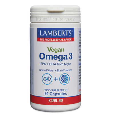 Omega 3 wegańska – 60 kapsułek, Lamberts
