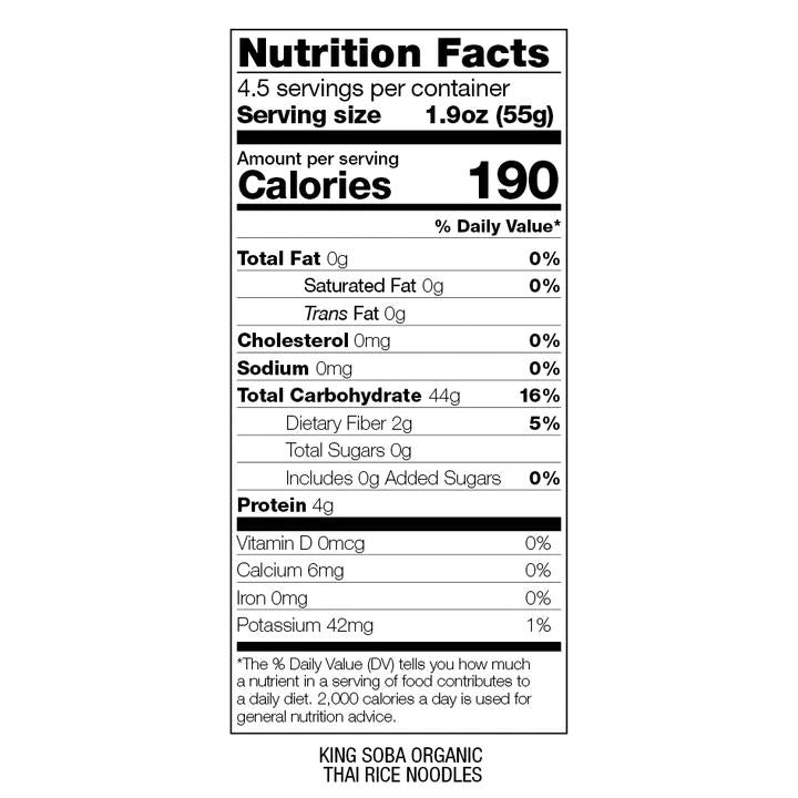 Nouilles de riz thaïlandaises sans gluten Bio King Soba 250 g 