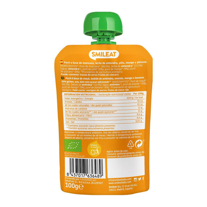 Pouch Amandel, Mango en Ananas ECO Smileat, 100 g