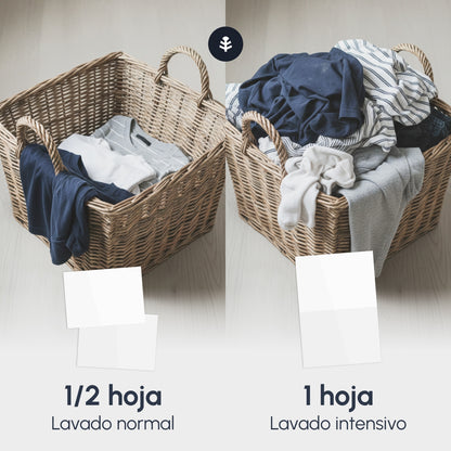 Pack 5 Eco-Tiras detergente y suavizante Planeta Huerto 200 lavados