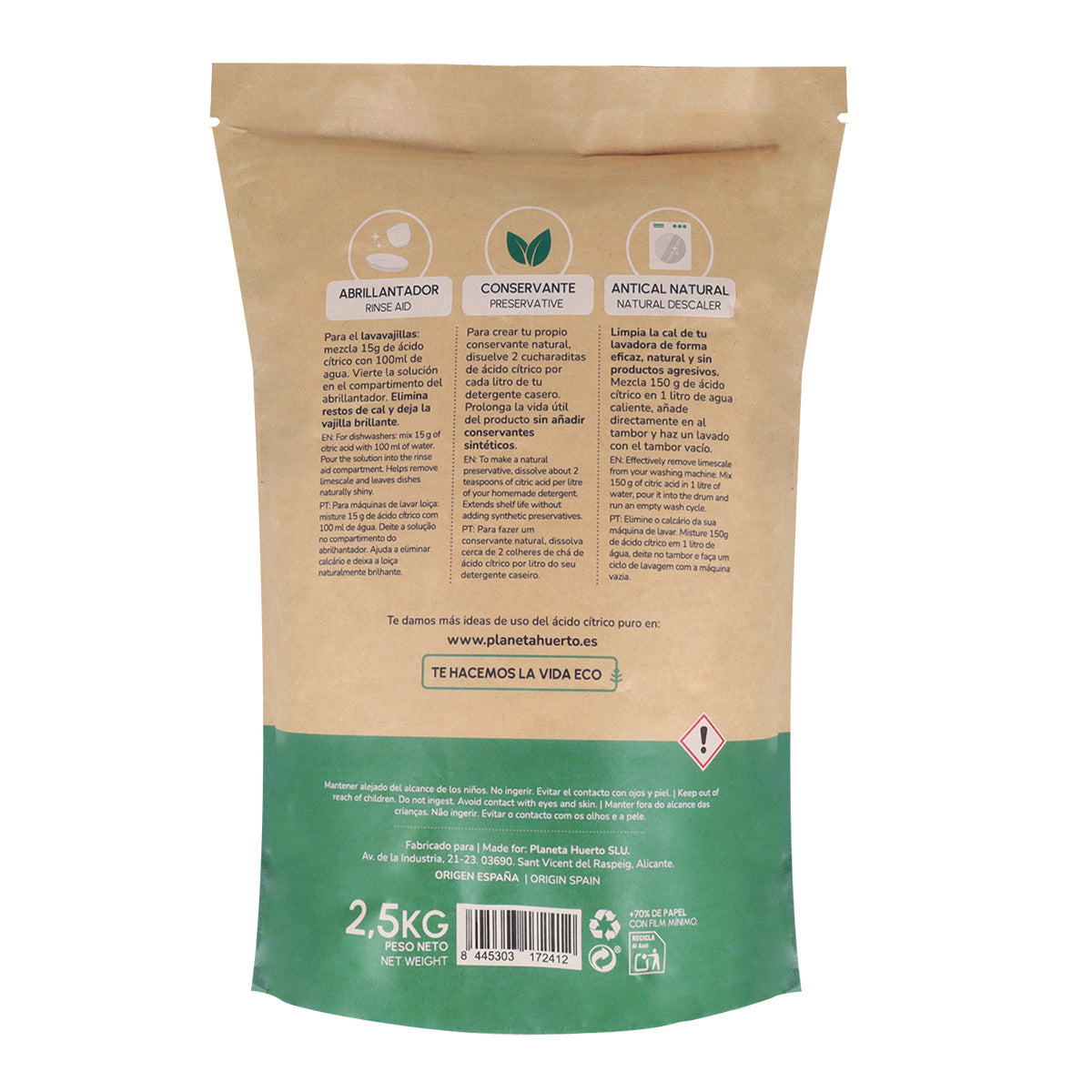 Citronsyra Planeta Huerto 2,5 Kg