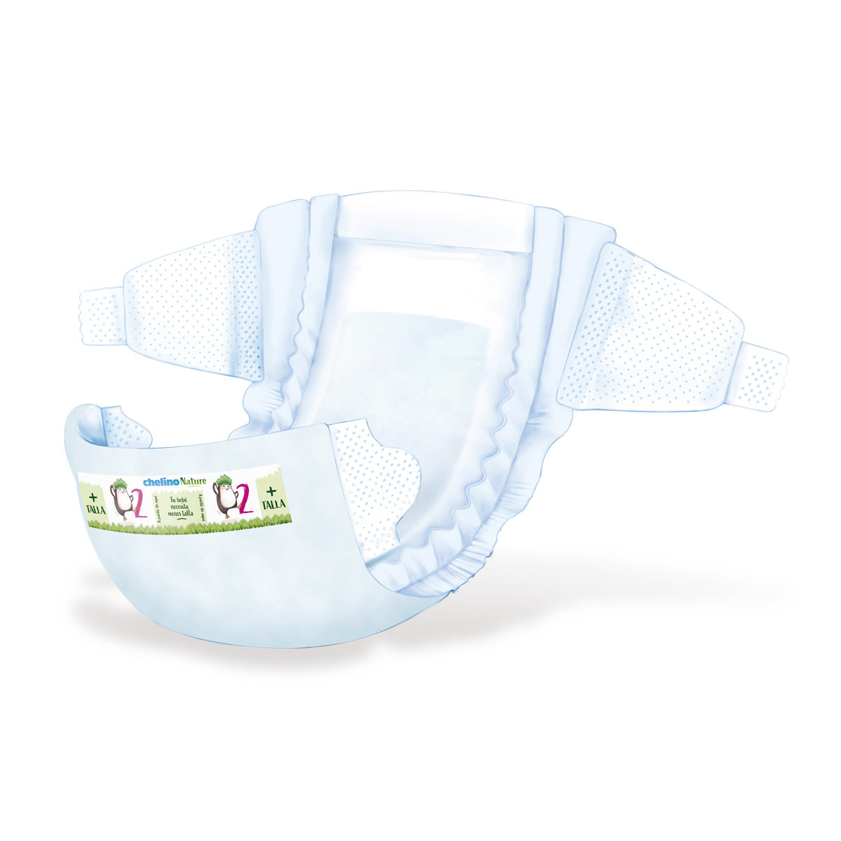 6er-Pack Windeln T2 3-6 kg Chelino Nature 28 Stück