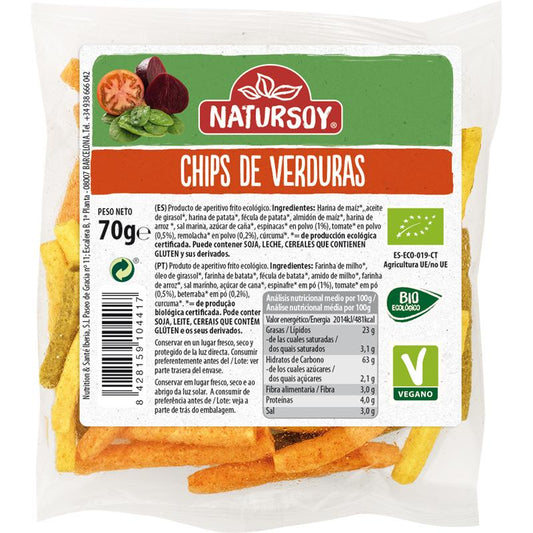 Chipsy warzywne Natursoy 70 g