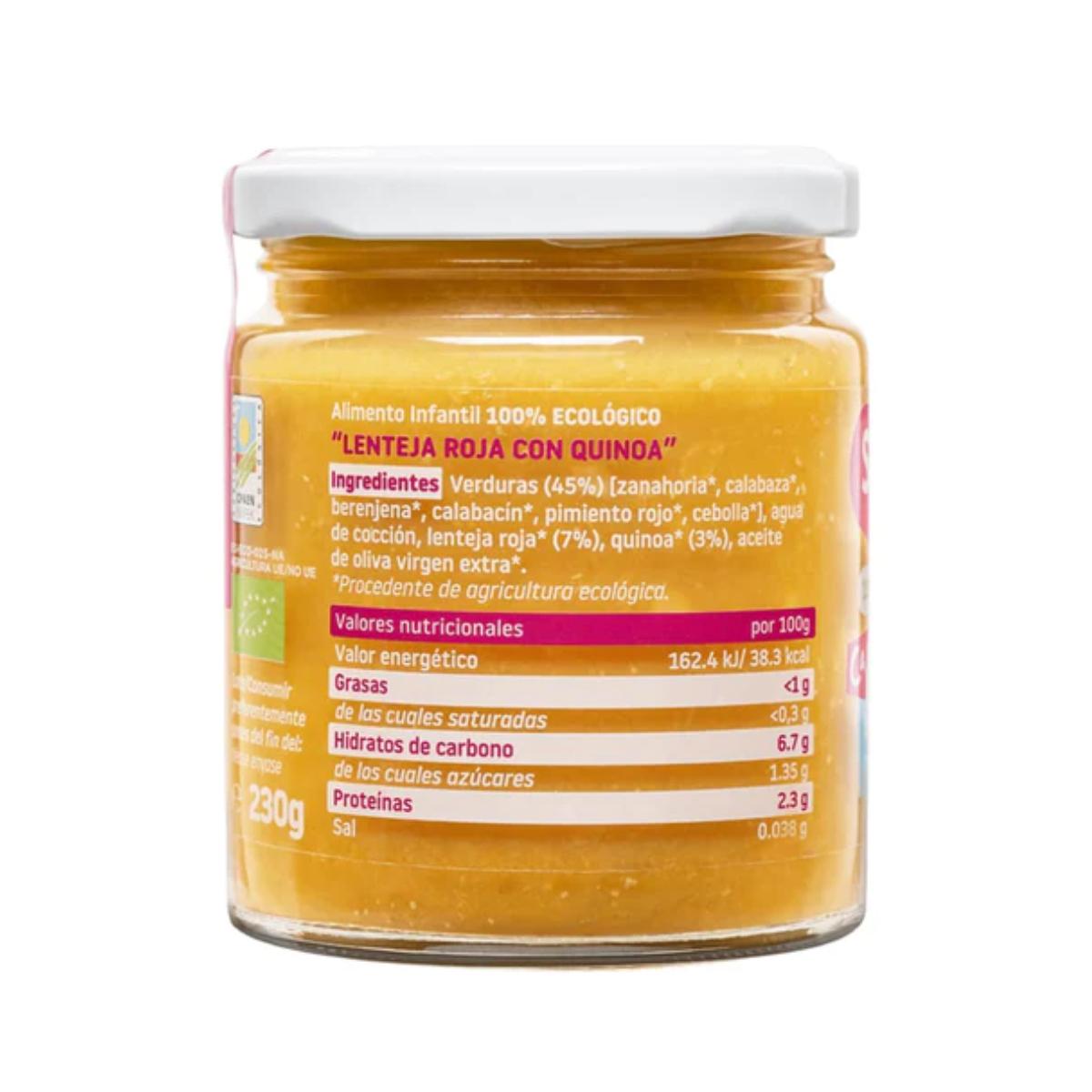 Pakket 12x potjes linzen met quinoa, biologisch CA CHI TOS Smileat 230 g