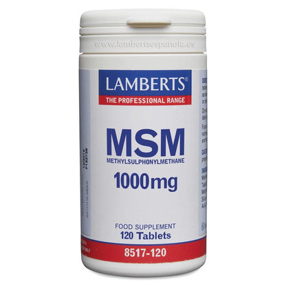 MSM 1000 mg aus natürlicher Quelle Lamberts 120 Tabletten