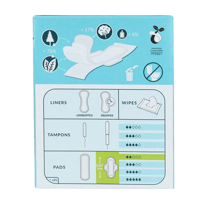 Assorbente regolare con ali bio Natracare 14 pezzi