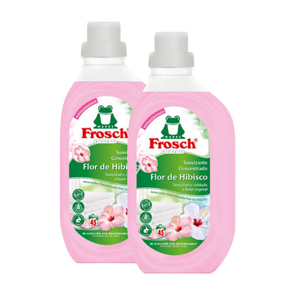 Confezione da 2 ammorbidenti Frosch al profumo di ibisco 900 ml