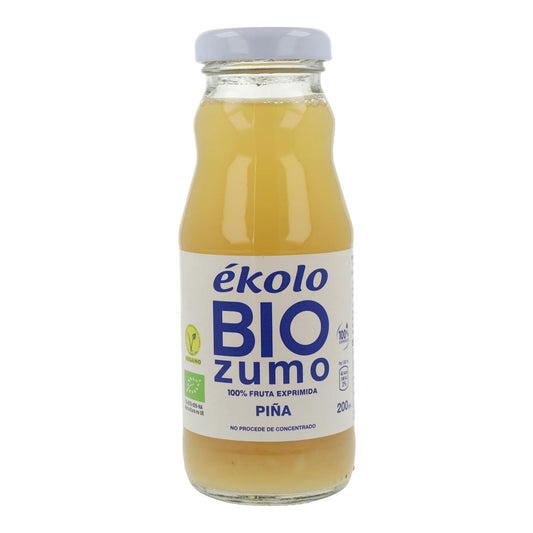 Jus d'ananas 100 % bio, fraîchement pressé, Ékolo 200 ml