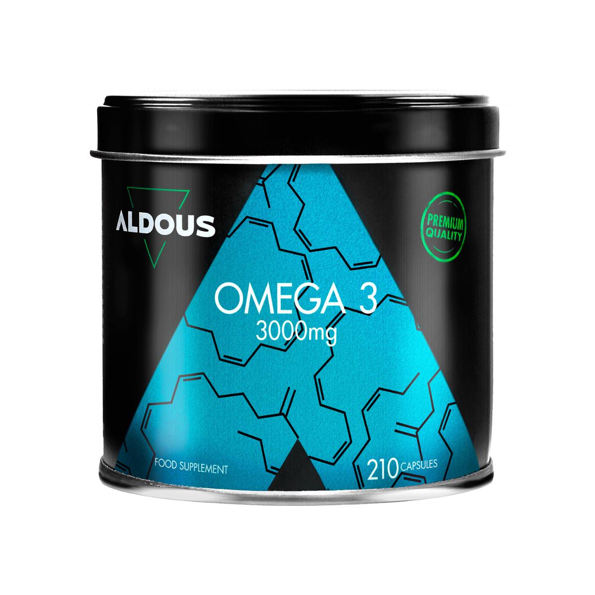 Omega 3 - 3000 mg | EPA and DHA Aldous 210 capsules
