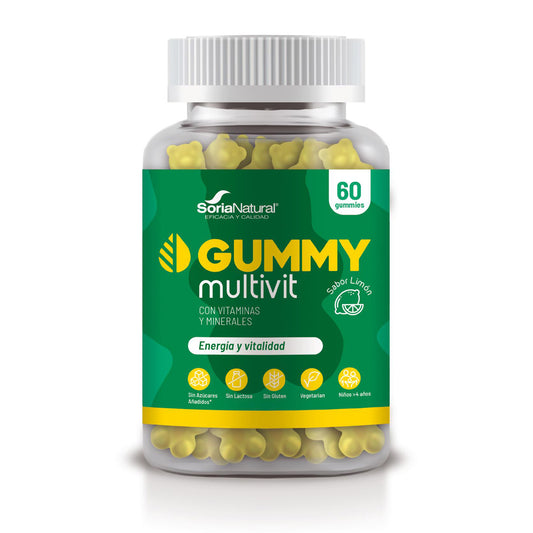 Multivitamin-Gummibärchen, Soria Natural, 60 Tabletten