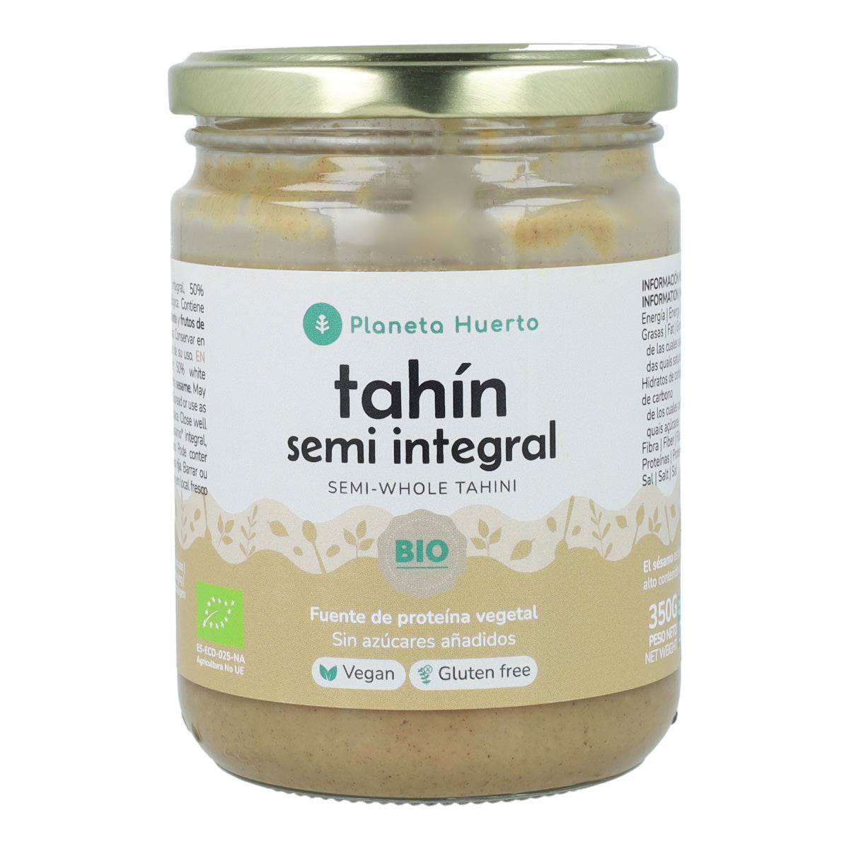 Halbvollkorn-Tahini ECO Planeta Huerto 350g
