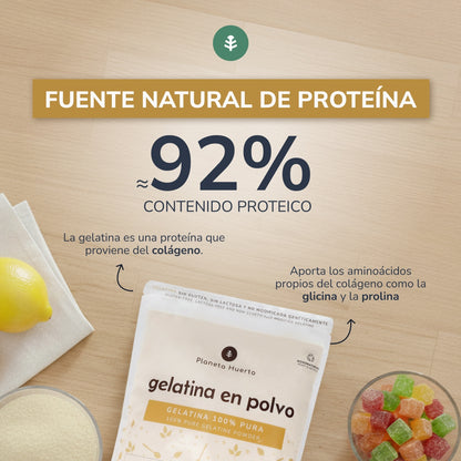 Neutrale Gelatinepulver als Kollagenquelle Planeta Huerto 1 kg