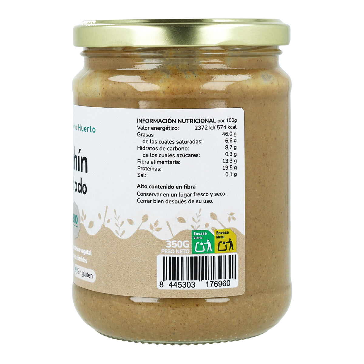 Toastad sesam tahini ECO Planeta Huerto 350 g