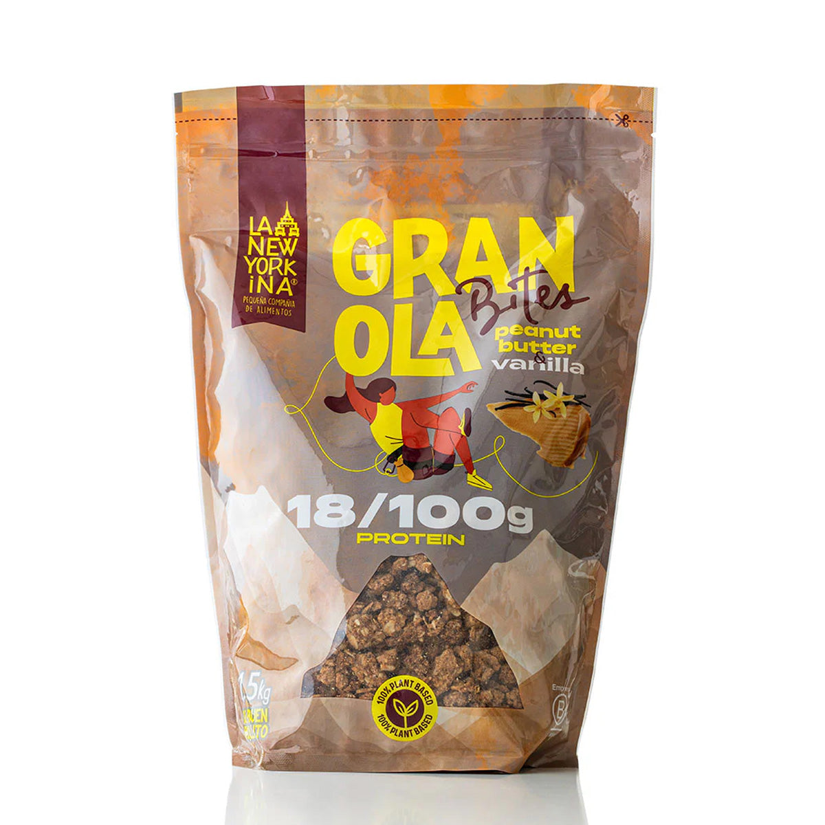 Granola z masłem orzechowym i wanilią La Newyorkina 1,5 kg