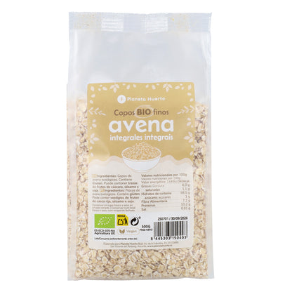 Fine Wholemeal Oat Flakes ECO Planeta Huerto